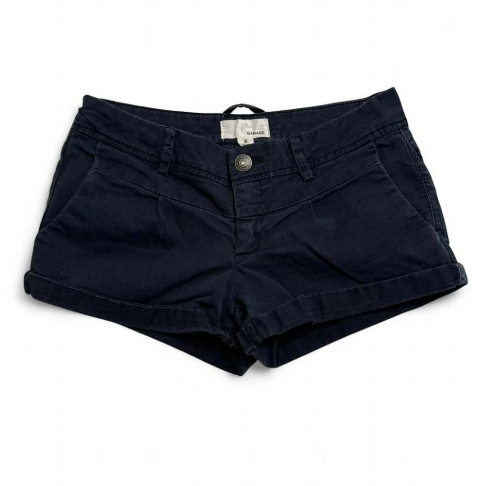 Garage Low Rise Micro Navy Blue Shorts Size 00 Cute Back Pockets